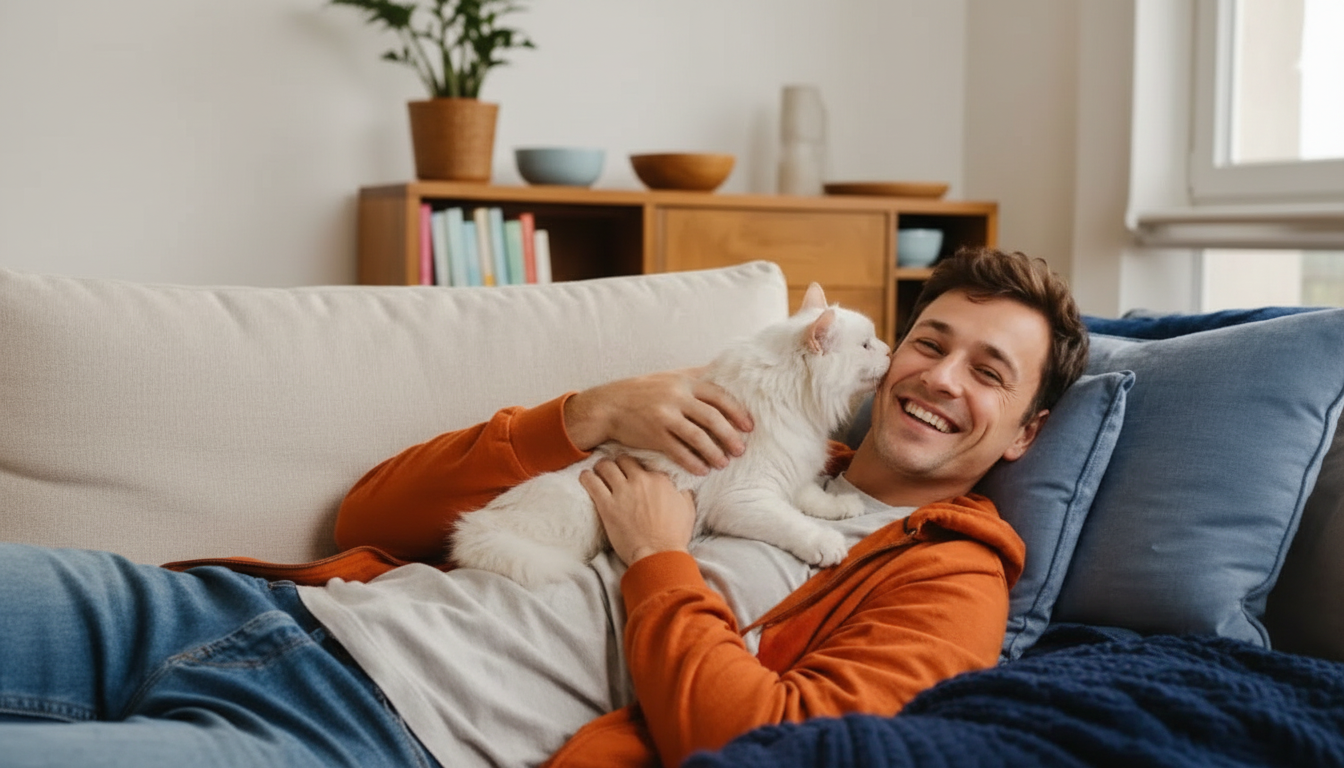 How Cats Say Hello: Tail Up, Slow Blinks & Trills